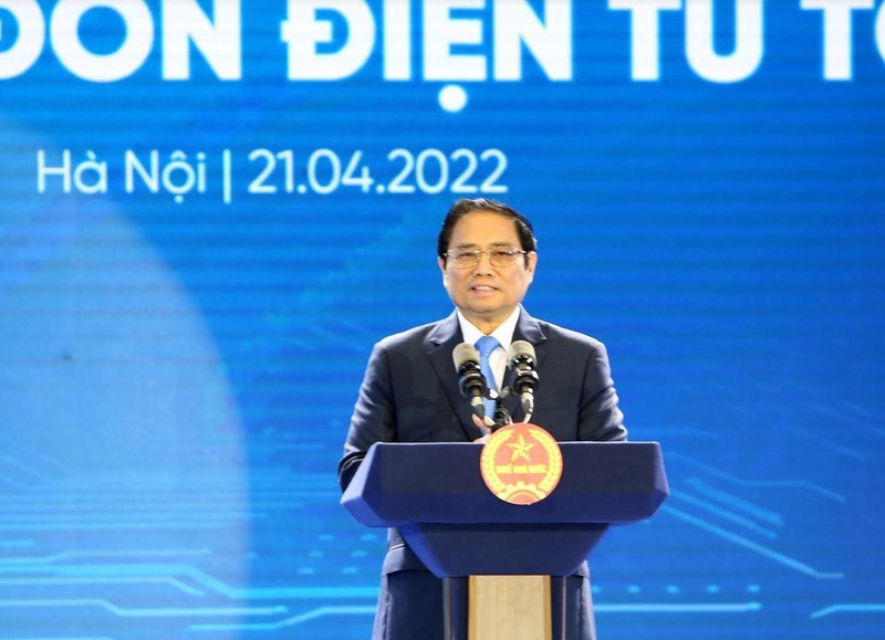 Thủ tướng Phạm Minh Chính đánh giá cao kết quả triển khai hệ thống hóa đơn điện tử. Ảnh: Tổng cục Thuế Thủ tướng Phạm Minh Chính đánh giá cao kết quả triển khai hệ thống hóa đơn điện tử. Ảnh: Tổng cục Thuế