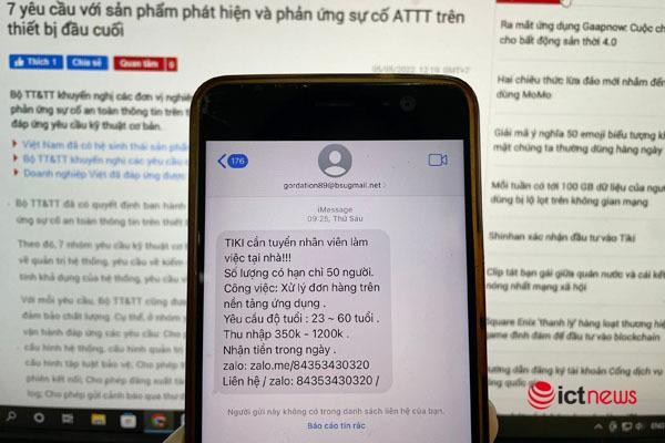 VNCERT/CC khuyến nghị khi nhận được tin nhắn có nội dung lừa đảo, giả mạo, người dân cần phản ánh ngay để Trung tâm kịp thời điều phối, phối hợp với các đơn vị liên quan xử lý. VNCERT/CC khuyến nghị khi nhận được tin nhắn có nội dung lừa đảo, giả mạo, người dân cần phản ánh ngay để Trung tâm kịp thời điều phối, phối hợp với các đơn vị liên quan xử lý.