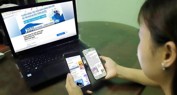 Đối tượng lừa đảo đã lợi dụng uy tín của các sàn điện tử để lấy lòng tin của những người đang có nhu cầu làm thêm và đánh vào lòng tham của con người để dẫn dụ nạn nhân “sập bẫy” (Ảnh minh họa: suckhoedoisong.vn) Đối tượng lừa đảo đã lợi dụng uy tín của các sàn điện tử để lấy lòng tin của những người đang có nhu cầu làm thêm và đánh vào lòng tham của con người để dẫn dụ nạn nhân “sập bẫy” (Ảnh minh họa: suckhoedoisong.vn)