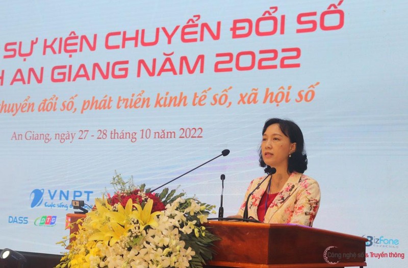 Bà Nguyễn Thị Minh Thúy, Phó Chủ tịch UBND tỉnh An Giang. (Ảnh: M.Hải)