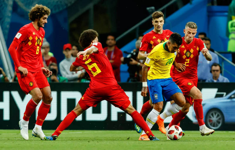 Đội tuyển Bỉ đã đánh bại đội tuyển Brazil trong trận tứ kết World Cup 2018. Ảnh: TF-Images/Getty Đội tuyển Bỉ đã đánh bại đội tuyển Brazil trong trận tứ kết World Cup 2018. Ảnh: TF-Images/Getty