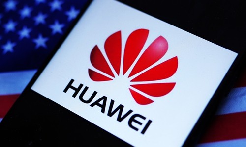 Huawei đang trở thành tâm điểm của cuộc đụng độ. Ảnh: Global Times Ảnh: Global Times
