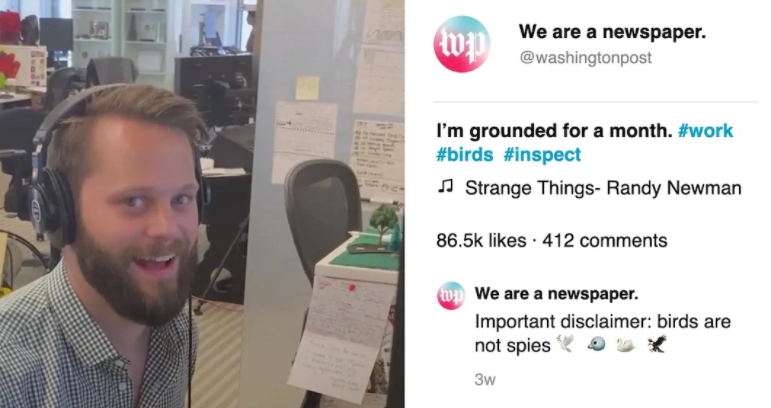 Dave Jorgenson - người quản lý tài khoản TikTok của The Washington Post (ảnh: The Wrap) Dave Jorgenson - người quản lý tài khoản TikTok của The Washington Post (ảnh: The Wrap)