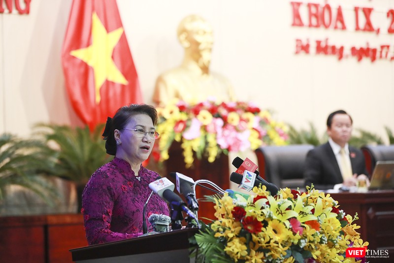 Chủ tịch Quốc hội Nguyễn Thị Kim Ngân phát biểu chỉ đạo tại Kỳ họp thứ 9 HĐND TP Đà Nẵng khóa IX diễn ra sáng 17/12 Chủ tịch Quốc hội Nguyễn Thị Kim Ngân phát biểu chỉ đạo tại Kỳ họp thứ 9 HĐND TP Đà Nẵng khóa IX diễn ra sáng 17/12