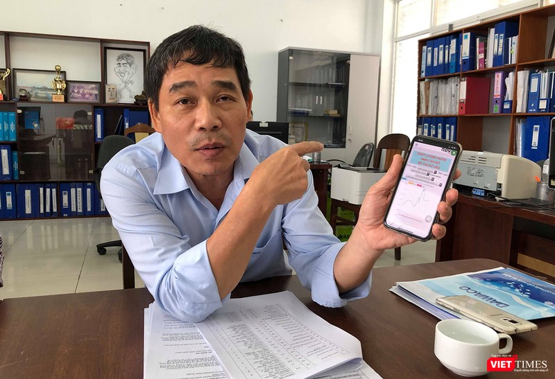 Ông Bùi Thọ Ninh-Trưởng Ban cố vấn Dawaco tại buổi làm việc với VietTimes liên quan đến tình trạng nước sinh hoạt trên địa bàn Đà Nẵng bị cáu bẩn, nhiễm mặn Ông Bùi Thọ Ninh-Trưởng Ban cố vấn Dawaco tại buổi làm việc với VietTimes liên quan đến tình trạng nước sinh hoạt trên địa bàn Đà Nẵng bị cáu bẩn, nhiễm mặn