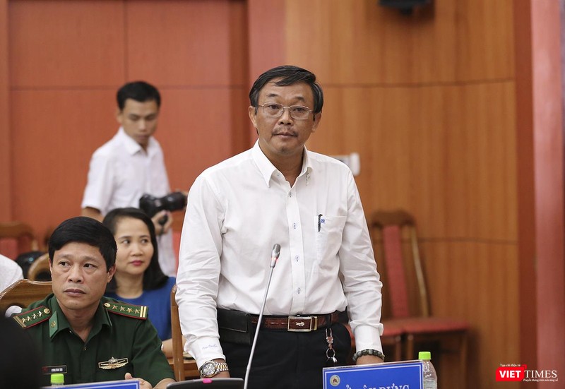 Ông Trịnh Xuân Thái-Chánh Thanh tra Sở Xây dựng tỉnh Quảng Nam trả lời câu hỏi của VietTimes liên quan đến pháp lý của các dự án do Bách Đạt An làm chủ đầu tư