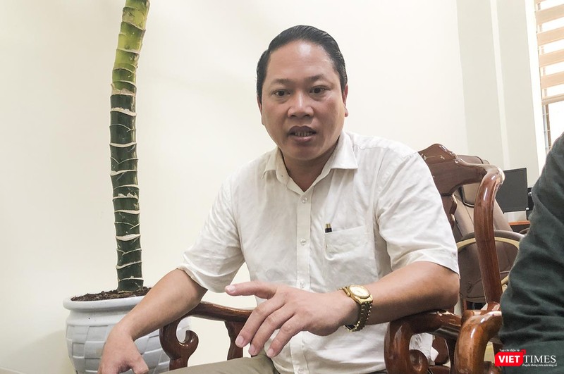 Ông Hoàng Công Thanh - Phó chủ tịch UBND quận Sơn Trà tại buổi làm việc với VietTimes