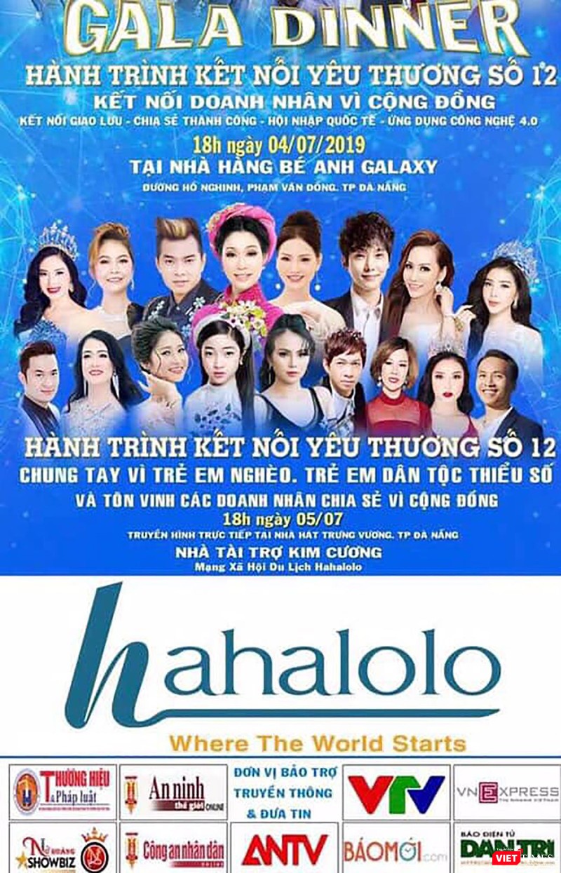 Tờ rơi quảng cáo Chương trình “Hành trình kết nối yêu thương” lần thứ 12 tại Đà Nẵng bị một loạt các cơ quan báo chí lên tiếng mạo danh bảo trợ truyền thông và đưa tin