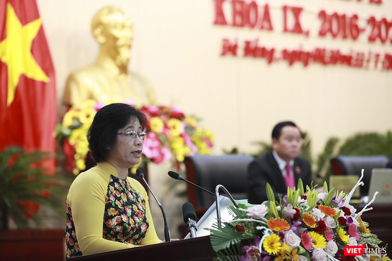 Bà Đặng Thị Kim Liên-Chủ tịch Ủy ban MTTQ Việt Nam TP Đà Nẵng cho biếtm cử tri vẫn lo lắng về các vấn đề môi trường, mô nhiễm biển du lịch, bãi rác Khánh Sơn,..