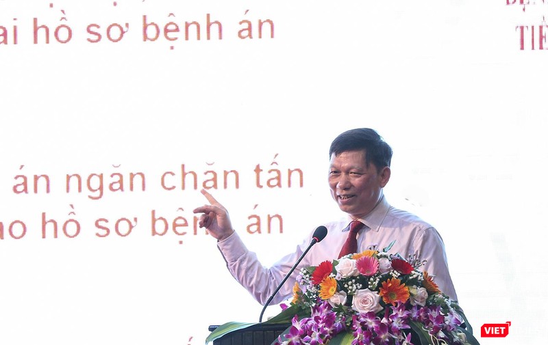 PGS.TS Trần Quý Tường - Cục trưởng Cục Công nghệ thông tin (Bộ Y tế) phát biểu tại sự kiện PGS.TS Trần Quý Tường - Cục trưởng Cục Công nghệ thông tin (Bộ Y tế) phát biểu tại sự kiện