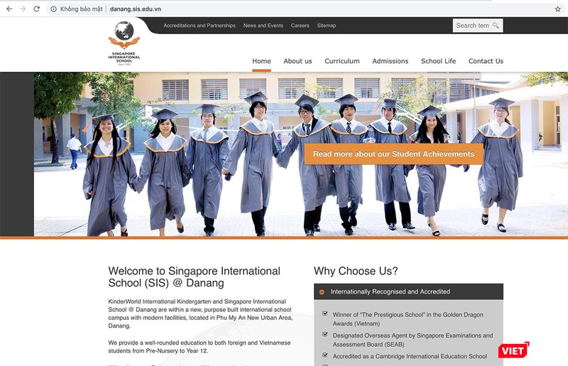 Thông tin trên mạng internet về Trường liên cấp quốc tế Singapore tại Đà Nẵng Thông tin trên mạng internet về Trường liên cấp quốc tế Singapore tại Đà Nẵng