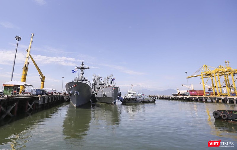 Sáng 7/9, đội tàu Hải quân Hàn Quốc đã cập cảng Tiên Sa Sáng 7/9, đội tàu Hải quân Hàn Quốc đã cập cảng Tiên Sa