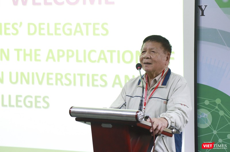 PGS.TS Trần Xuân Nhĩ - Phó Chủ tịch Hiệp hội Các trường đại học, cao đẳng Việt Nam phát biểu tại sự kiện PGS.TS Trần Xuân Nhĩ - Phó Chủ tịch Hiệp hội Các trường đại học, cao đẳng Việt Nam phát biểu tại sự kiện