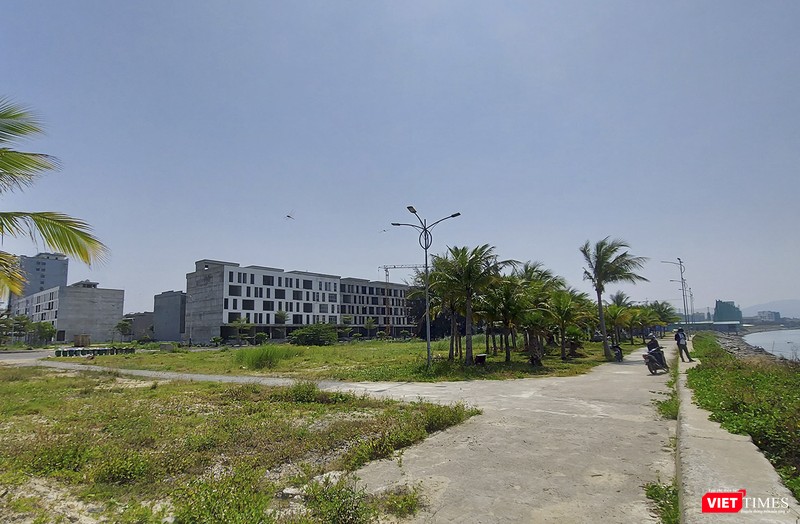 Một góc khu đô thị hình thành bởi lấn biển