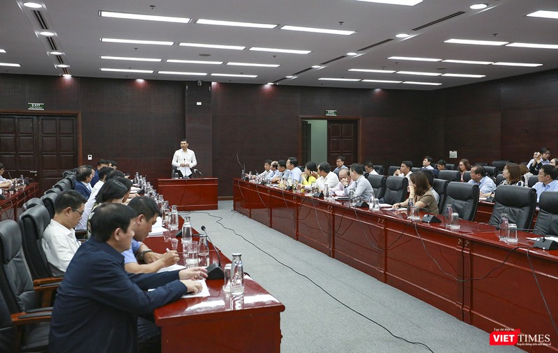 Quang cảnh buổi gặp mặt, ghi nhận ý kiến cộng đồng doanh nghiệp của UBND TP Đà Nẵng