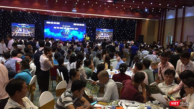 Quang cảnh một buổi mở bán sản phẩm BĐS tại Đà Nẵng