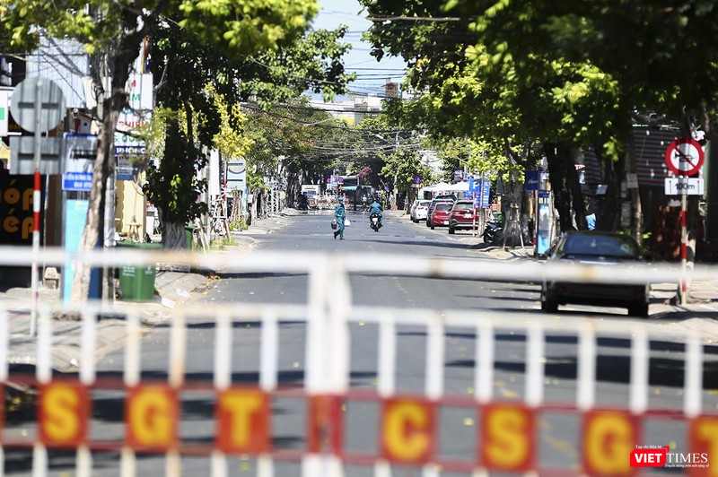 Tuyến đường Hải Phòng dẫn đến 2 Bệnh viện Đà Nẵng và Bệnh viện C trong ngày đầu phong tỏa