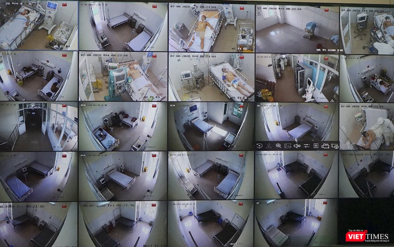 Hệ thống camere giám sát những diễn biến nhỏ nhất của bệnh nhân