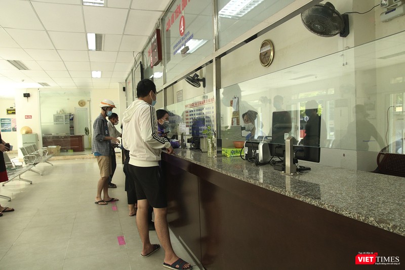 Khu vực quầy vé Ga đường sắt Đà Nẵng sáng ngày 7/9