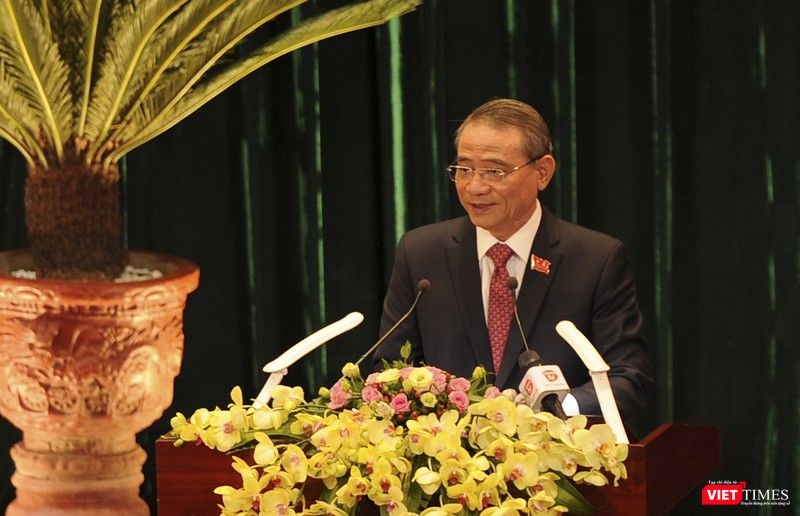 Ông Trương Quang Nghĩa - Ủy viên Trung ương Đảng, Bí thư Thành ủy, Trưởng đoàn đại biểu Quốc hội TP Đà Nẵng phát biểu khai mạc Đại hội Ông Trương Quang Nghĩa - Ủy viên Trung ương Đảng, Bí thư Thành ủy, Trưởng đoàn đại biểu Quốc hội TP Đà Nẵng phát biểu khai mạc Đại hội