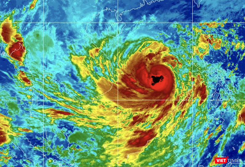 Hình ảnh mây vệ tinh về cơn bão số 9 Hình ảnh mây vệ tinh về cơn bão số 9
