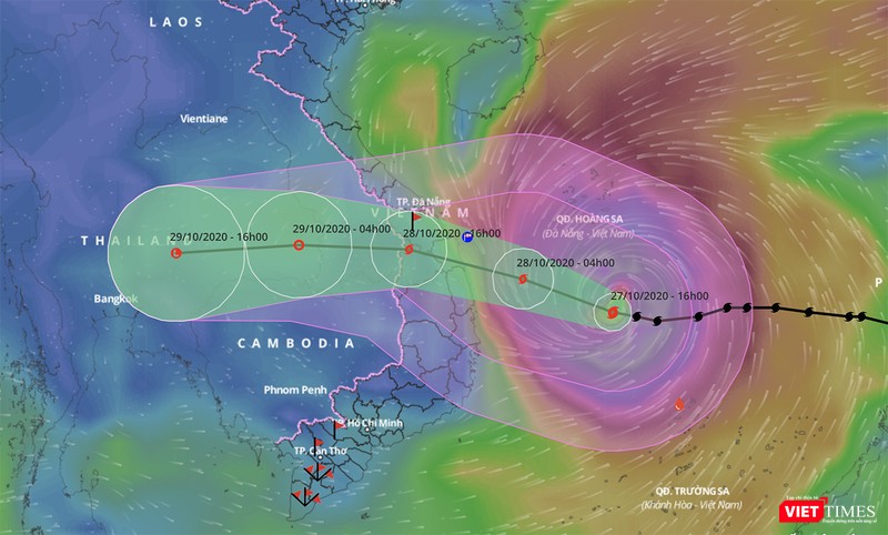 Diễn biến đường đi của bão số 9 Diễn biến đường đi của bão số 9