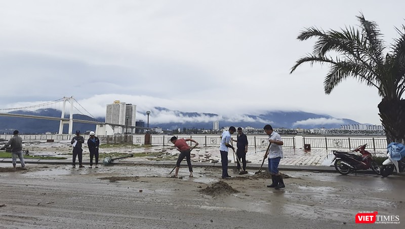 Dọn dẹp sau bão