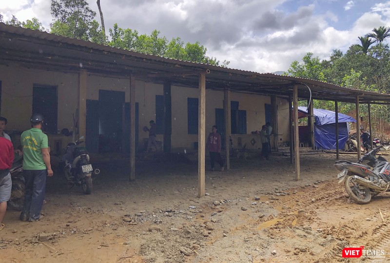 Khu tái định cư tạm cho các hộ dân bị nạn ở Trà Leng