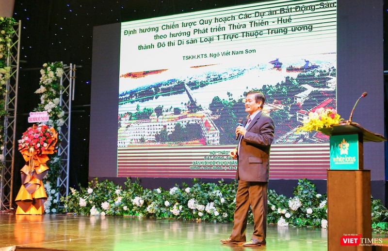 TSKH.KTS Ngô Viết Nam Sơn - Chủ tịch NgoViet Architects &amp; Planner trình bày tham luận tại hội thảo