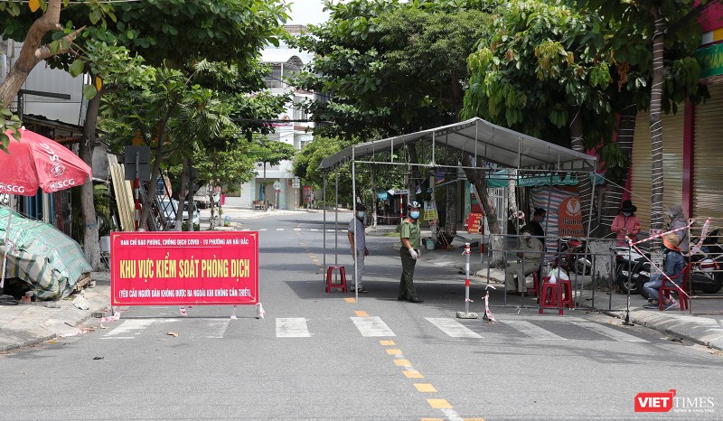 Chốt kiểm soát phòng dịch trên địa bàn phường An Hải Bắc