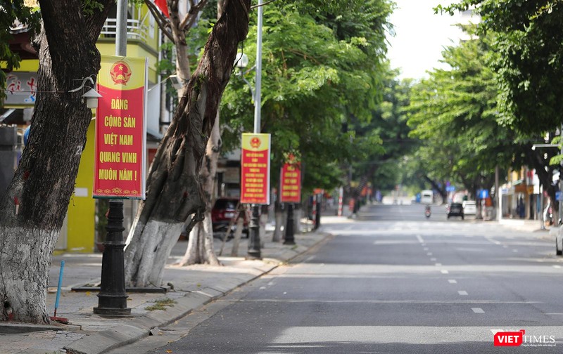 Một góc đường Trần Phú trong sáng ngày 2/9/2021