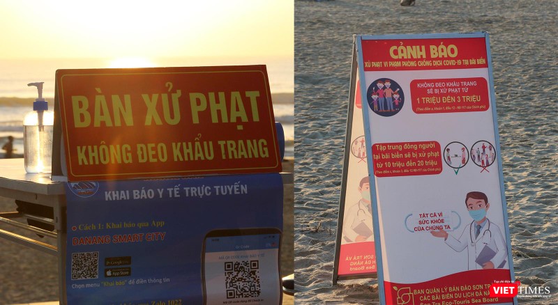 Lực lượng chức năng cảnh báo các nguy cơ và yêu cầu người dân tuân thủ 5K