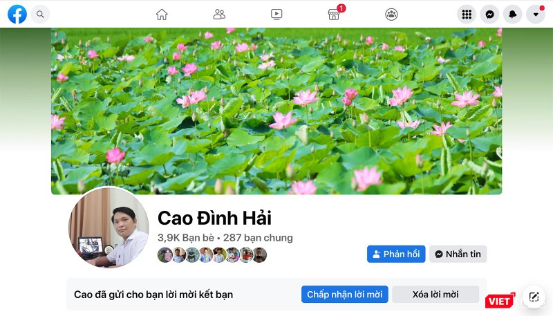 Trang facbook cá nhân của ông Cao Đình Hải - Chủ tịch UBND phường Nại Hiên Đông Trang facbook cá nhân của ông Cao Đình Hải - Chủ tịch UBND phường Nại Hiên Đông