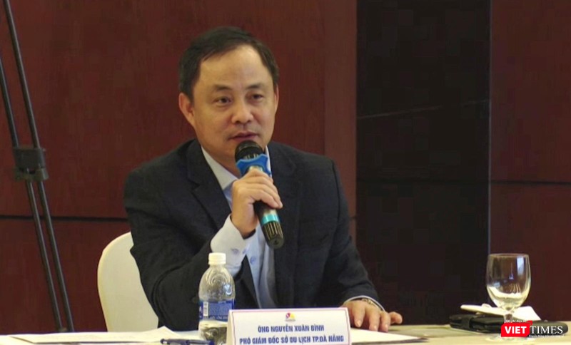 Ông Nguyễn Xuân Bình - Phó Giám đốc Sở Du lịch TP Đà Nẵng phát biểu tại sự kiện Ông Nguyễn Xuân Bình - Phó Giám đốc Sở Du lịch TP Đà Nẵng phát biểu tại sự kiện