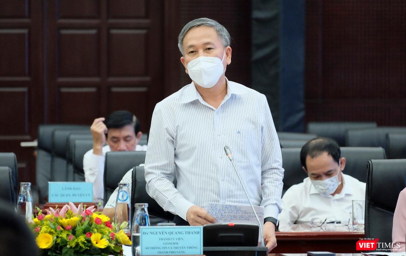 Ông Nguyễn Quang Thanh-Giám đốc Sở TT&TT TP Đà Nẵng phát biểu tại buổi "Đối thoại Tháng 3" diễn ra ngày 26/3 Ông Nguyễn Quang Thanh-Giám đốc Sở TT&TT TP Đà Nẵng phát biểu tại buổi "Đối thoại Tháng 3" diễn ra ngày 26/3