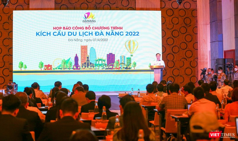 Quang cảnh buổi họp báo công bố Chương trình kích cầu du lịch Đà Nẵng 2022