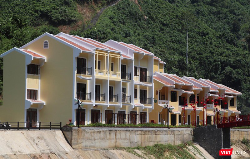 Khối nhà lưu trú mang dáng dấp kiến trúc nhà cổ Hội An