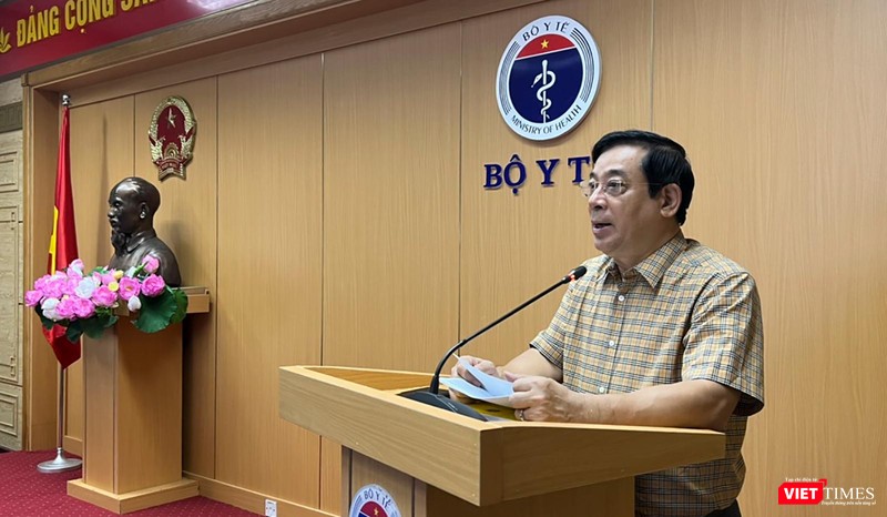 PGS.TS. Lương Ngọc Khuê - Cục trưởng Cục Quản lý Khám và chữa bệnh Bộ Y tế phát biểu tại hội nghị