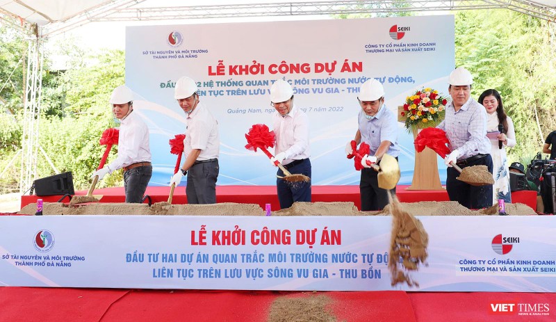 Quang cảnh buổi khởi công (ảnh So TNMT)