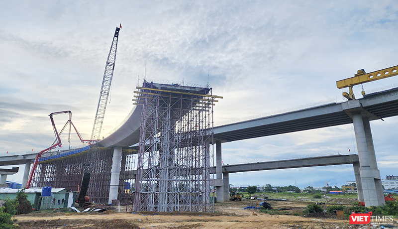 Một góc hạ tầng giao thông kết nối Cảng biển Liên Chiểu (TP Đà Nẵng) với đường cao tốc