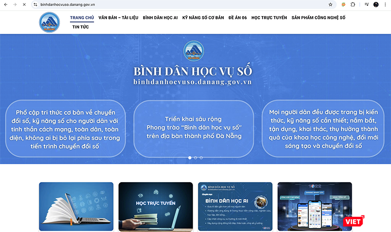 Đà Nẵng phổ cập kiến thức cho cán bộ công chức và người dân thông qua ứng dụng Bình dân học vụ số. vt_binh dan hoc vu so.png