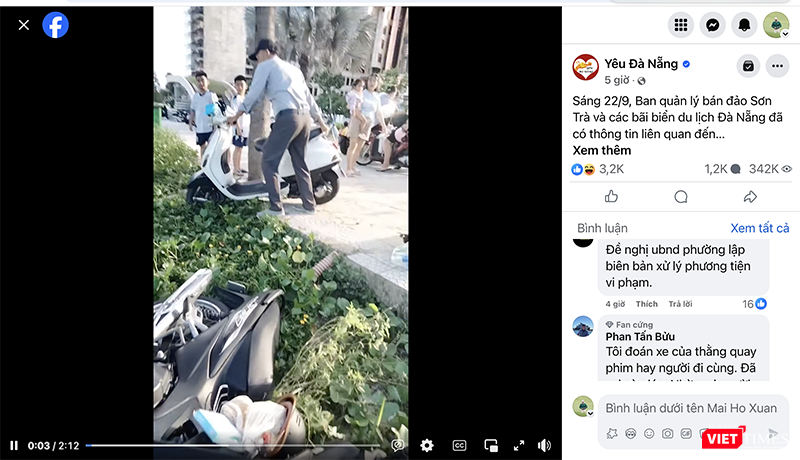 Sau khi đăng tải, đoạn clip nhận được sự quan tâm của cộng đồng mạng vt_xo xe 5.png