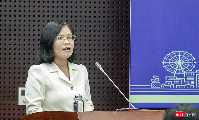 Bà Nguyễn Thị Minh Thơ, Phó Cục trưởng Cục Phòng chống rửa tiền, Ngân hàng Nhà nước Việt Nam. vt_dien dan tai san ma hoa 9.png