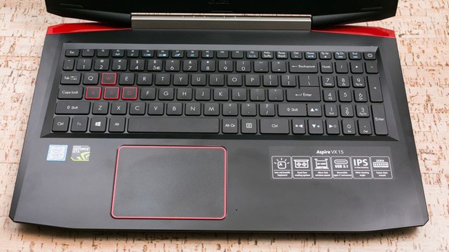 Đánh giá laptop Acer Aspire VX 15 ảnh 5 Đánh giá laptop Acer Aspire VX 15 ảnh 5