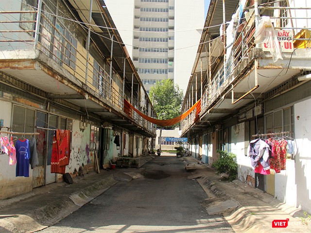 Một góc khu tạm cư của người dân khu đô thị mới Thủ Thiêm thuộc phường An Phú, Q.2, TP.HCM cuối tháng 12/2018. Ảnh: GVT. Một góc khu tạm cư của người dân khu đô thị mới Thủ Thiêm thuộc phường An Phú, Q.2, TP.HCM cuối tháng 12/2018. Ảnh: GVT.