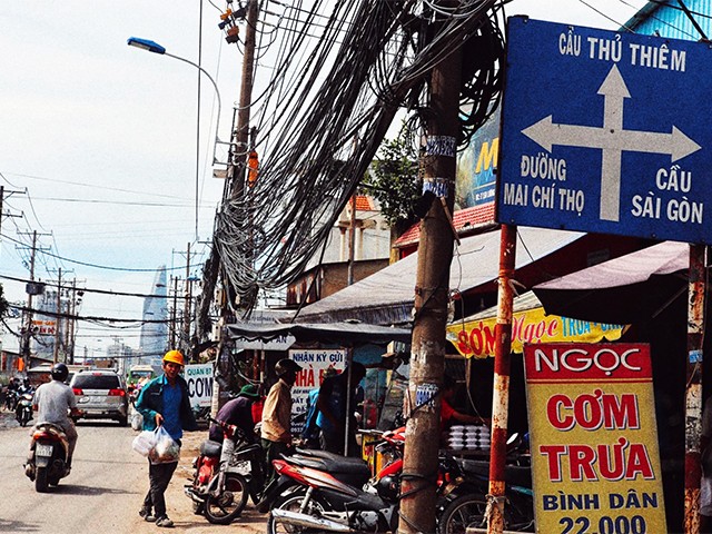 Những con đường hướng tới tương lai của Khu đô thị mới Thủ Thiêm. Ảnh: Mai Kỳ, chụp 2015.