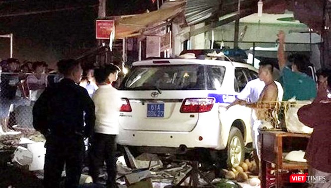 Hiện trường vụ tai nạn khiến một người tử vong.