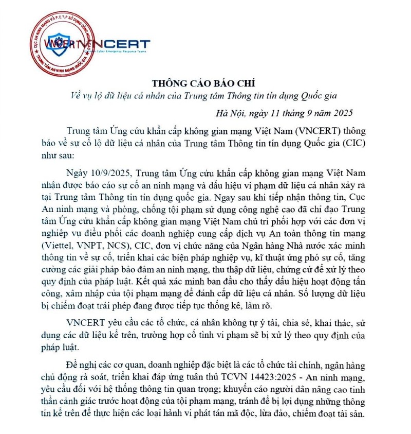 Thông cáo báo chí của VNCERT CIC.jpeg