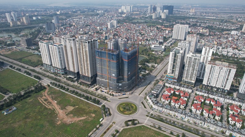 Một góc dự án Khu Ngoại giao đoàn tại Hà Nội. Ảnh: Bình An DJI_0529.JPG