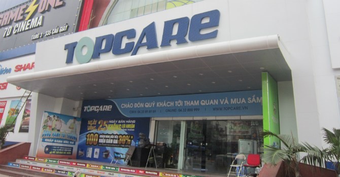 Topcare hiện đang nợ tiền thuê mặt bằng tại 335 Cầu Giấy. 